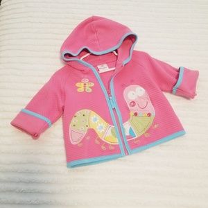 Hanna Andersson Girls Caterpillar Quilted Jacket